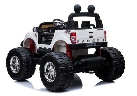 LEAN CARS Pojazd na Akumulator Ford Ranger Monster LCD Biały LEAN CARS Pojazd na Akumulator Ford Ranger Monster LCD Biały