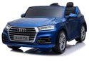 LEAN CARS Pojazd na Akumulator Nowe Audi Q5 2-osobowe Niebieskie Lakierowane