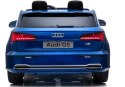 LEAN CARS Pojazd na Akumulator Nowe Audi Q5 2-osobowe Niebieskie Lakierowane