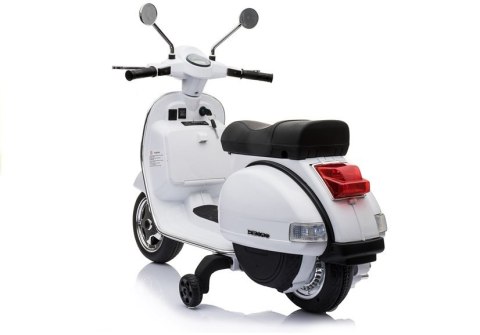 LEAN CARS Skuter Na Akumulator Vespa Biały LEAN CARS Skuter Na Akumulator Vespa Biały
