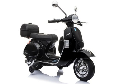 LEAN CARS Skuter na Akumulator Vespa Czarny LEAN CARS Skuter na Akumulator Vespa Czarny