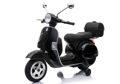 LEAN CARS Skuter na Akumulator Vespa Czarny LEAN CARS Skuter na Akumulator Vespa Czarny