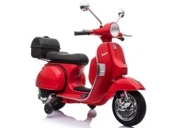 LEAN CARS Skuter na Akumulator Vespa Czerwony
