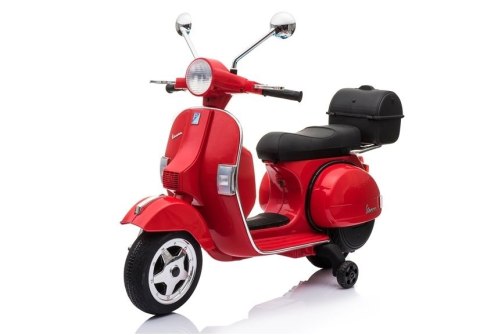 LEAN CARS Skuter na Akumulator Vespa Czerwony LEAN CARS Skuter na Akumulator Vespa Czerwony