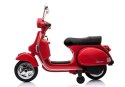 LEAN CARS Skuter na Akumulator Vespa Czerwony