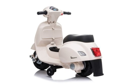 LEAN CARS Skuter na Akumulator Vespa GTS 300 Mini Biały LEAN CARS Skuter na Akumulator Vespa GTS 300 Mini Biały