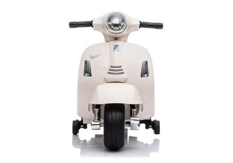 LEAN CARS Skuter na Akumulator Vespa GTS 300 Mini Biały LEAN CARS Skuter na Akumulator Vespa GTS 300 Mini Biały
