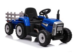 LEAN CARS Traktor na Akumulator z Przyczepą XMX611 Niebieski