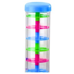 LEAN TOYS Duża Tuba Sensoryczna Deszczownica Grzechotka Kolorowe Kulki 40cm
