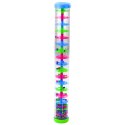 LEAN TOYS Duża Tuba Sensoryczna Deszczownica Grzechotka Kolorowe Kulki 40cm