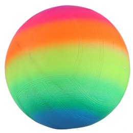 LEAN TOYS Piłka Plażowa Gumowa Palma Tęczowa Kolorowa 22cm