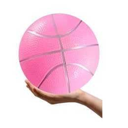 LEAN TOYS Piłka Plażowa Gumowa Pastelowa Lekka Różowa 20cm