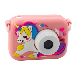 LEAN Toys Aparat Cyfrowy Dla Dzieci Jednorożec Różowy 48Mpx HD 1080P