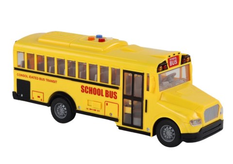LEAN Toys Autobus Szkolny 1:16 Napęd Frykcyjny Otwierane Drzwi Światła Dźwięki Żółty LEAN Toys Autobus Szkolny 1:16 Napęd Frykcyjny Otwierane Drzwi Światła Dźwięki Żółty
