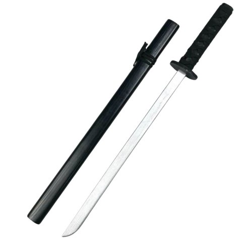 LEAN Toys Drewniana Katana Miecz Do Zabawy Treningu Rekwizyt Czarny 70cm LEAN Toys Drewniana Katana Miecz Do Zabawy Treningu Rekwizyt Czarny 70cm