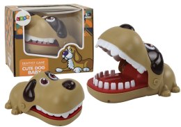 LEAN Toys Gra Zręcznościowa Piesek Dentysta Brązowy