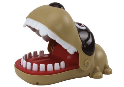 LEAN Toys Gra Zręcznościowa Piesek Dentysta Brązowy LEAN Toys Gra Zręcznościowa Piesek Dentysta Brązowy