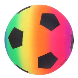 LEAN Toys Piłka Plażowa Gumowa Palma Tęczowa Kolorowa Piłka Nożna 22cm
