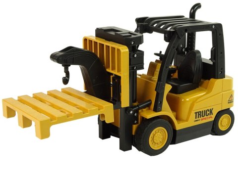 LEAN Toys Zdalnie Sterowany Wózek Widłowy Obrót 360 stopni Żółty Pilot LEAN Toys Zdalnie Sterowany Wózek Widłowy Obrót 360 stopni Żółty Pilot