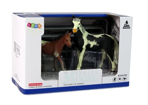 LEAN Toys Zestaw 2 Figurek Konie Zagroda Figurka Koń Źrebak LEAN Toys Zestaw 2 Figurek Konie Zagroda Figurka Koń Źrebak