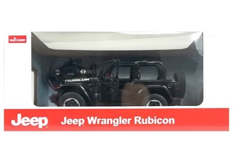 Rastar Auto R/C Jeep Wrangler Rubicon 1:14 Rastar Czarny Rastar Auto R/C Jeep Wrangler Rubicon 1:14 Rastar Czarny