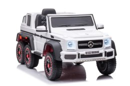 LEAN CARS Auto Na Akumulator Mercedes Benz G63 6X6 Biały
