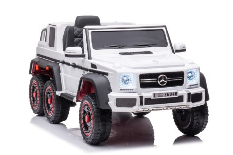 LEAN CARS Auto Na Akumulator Mercedes Benz G63 6X6 Biały