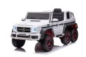 LEAN CARS Auto Na Akumulator Mercedes Benz G63 6X6 Biały