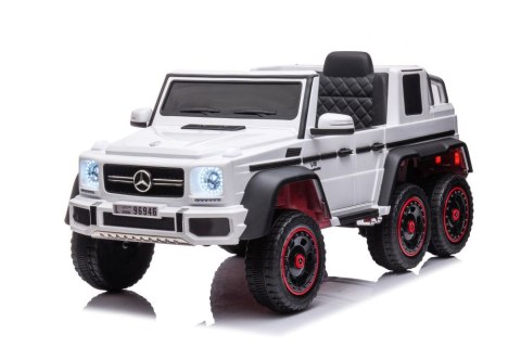 LEAN CARS Auto Na Akumulator Mercedes Benz G63 6X6 Biały LEAN CARS Auto Na Akumulator Mercedes Benz G63 6X6 Biały