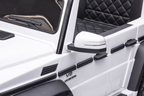 LEAN CARS Auto Na Akumulator Mercedes Benz G63 6X6 Biały LEAN CARS Auto Na Akumulator Mercedes Benz G63 6X6 Biały