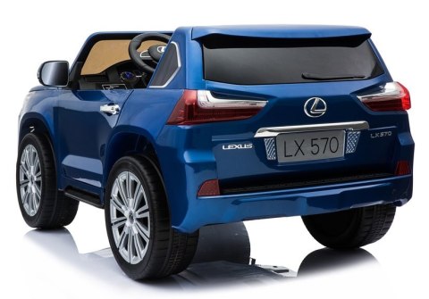 LEAN CARS Auto na Akumulator LEXUS DK-LX570 Niebieski Lakierowany LEAN CARS Auto na Akumulator LEXUS DK-LX570 Niebieski Lakierowany