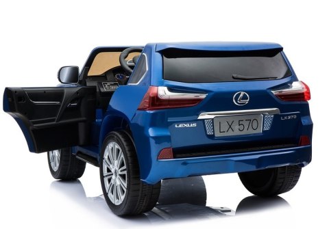 LEAN CARS Auto na Akumulator LEXUS DK-LX570 Niebieski Lakierowany LEAN CARS Auto na Akumulator LEXUS DK-LX570 Niebieski Lakierowany