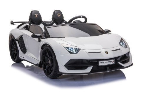 LEAN CARS Auto na akumulator Lamborghini Aventador SX2028 Biały LEAN CARS Auto na akumulator Lamborghini Aventador SX2028 Biały