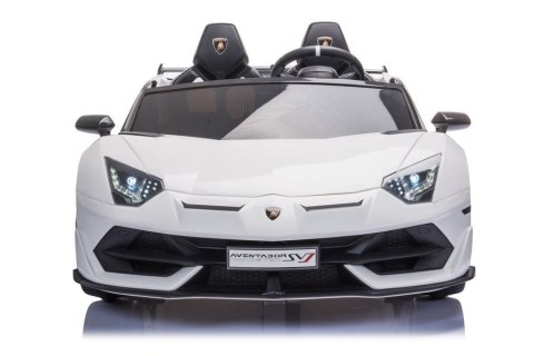 LEAN CARS Auto na akumulator Lamborghini Aventador SX2028 Biały LEAN CARS Auto na akumulator Lamborghini Aventador SX2028 Biały