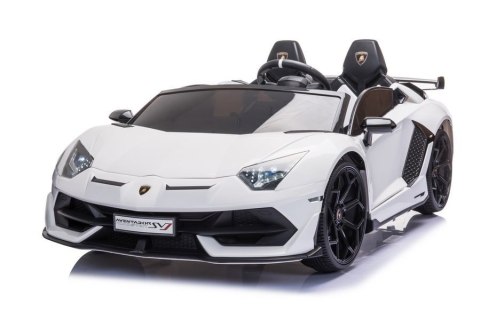 LEAN CARS Auto na akumulator Lamborghini Aventador SX2028 Biały LEAN CARS Auto na akumulator Lamborghini Aventador SX2028 Biały