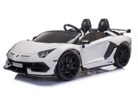LEAN CARS Auto na akumulator Lamborghini Aventador SX2028 Biały LEAN CARS Auto na akumulator Lamborghini Aventador SX2028 Biały