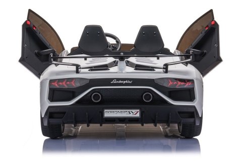 LEAN CARS Auto na akumulator Lamborghini Aventador SX2028 Biały LEAN CARS Auto na akumulator Lamborghini Aventador SX2028 Biały