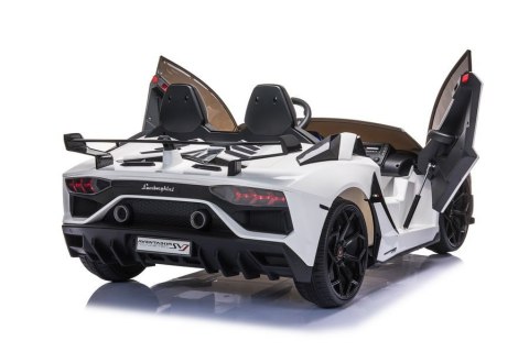 LEAN CARS Auto na akumulator Lamborghini Aventador SX2028 Biały LEAN CARS Auto na akumulator Lamborghini Aventador SX2028 Biały