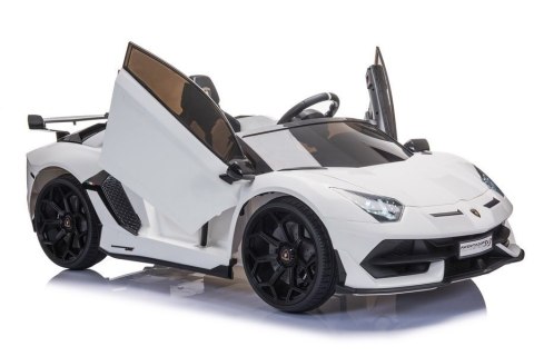 LEAN CARS Auto na akumulator Lamborghini Aventador SX2028 Biały LEAN CARS Auto na akumulator Lamborghini Aventador SX2028 Biały