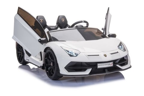 LEAN CARS Auto na akumulator Lamborghini Aventador SX2028 Biały LEAN CARS Auto na akumulator Lamborghini Aventador SX2028 Biały