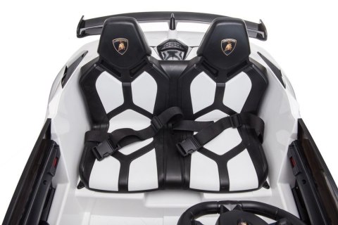 LEAN CARS Auto na akumulator Lamborghini Aventador SX2028 Biały LEAN CARS Auto na akumulator Lamborghini Aventador SX2028 Biały