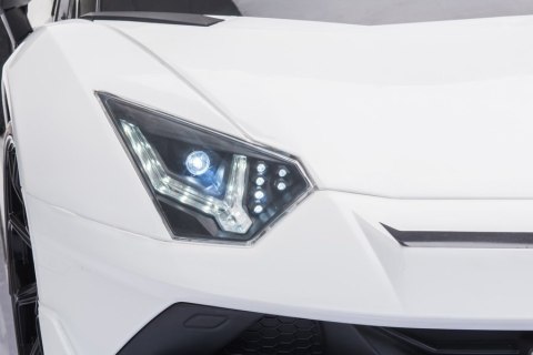 LEAN CARS Auto na akumulator Lamborghini Aventador SX2028 Biały LEAN CARS Auto na akumulator Lamborghini Aventador SX2028 Biały