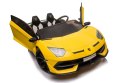 LEAN CARS Auto na akumulator Lamborghini Aventador SX2028 Żółty