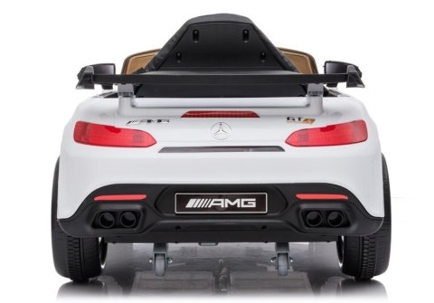 LEAN CARS Auto na akumulator Mercedes AMG GT R Biały LEAN CARS Auto na akumulator Mercedes AMG GT R Biały