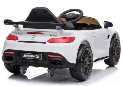 LEAN CARS Auto na akumulator Mercedes AMG GT R Biały LEAN CARS Auto na akumulator Mercedes AMG GT R Biały