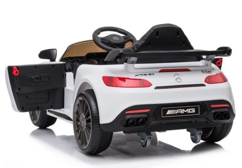 LEAN CARS Auto na akumulator Mercedes AMG GT R Biały LEAN CARS Auto na akumulator Mercedes AMG GT R Biały