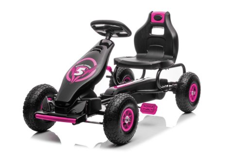 LEAN CARS Gokart Na Pedały G18 Różowy LEAN CARS Gokart Na Pedały G18 Różowy