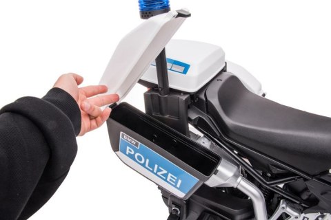 LEAN CARS Motor Na Akumulator Policyjny JT5002B Biały LEAN CARS Motor Na Akumulator Policyjny JT5002B Biały