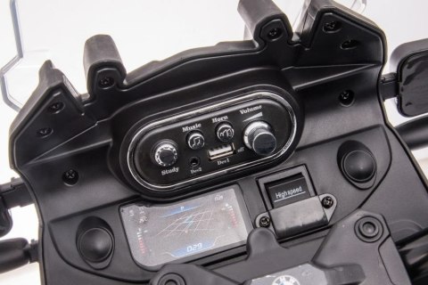 LEAN CARS Motor Na Akumulator Policyjny JT5002B Biały LEAN CARS Motor Na Akumulator Policyjny JT5002B Biały