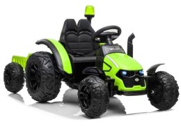 LEAN CARS Traktor na akumulator z Przyczepą HZB-200 Zielony